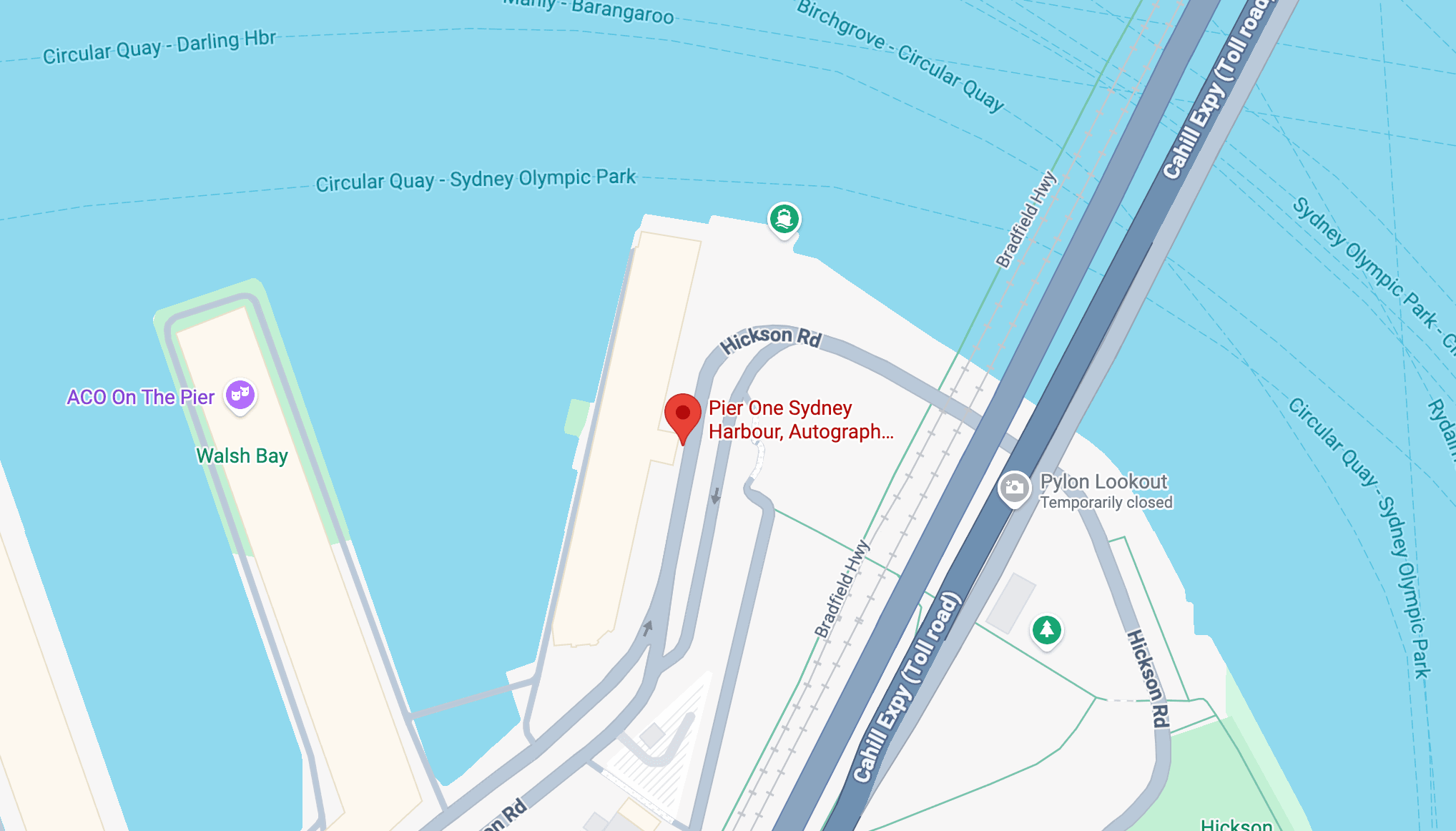 Pier One Sydney Harbour location